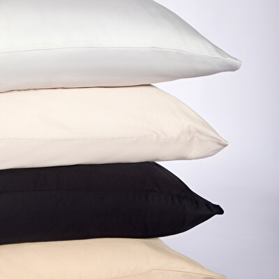 Linens Mix&Match Pamuk Saten 2'li Volanlı Yastık Kılıfı Seti Camel