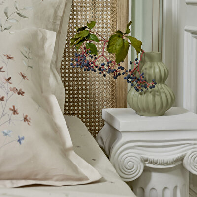 Linens Allday Owen Pamuk Saten Çift Kişilik Nevresim Takımı Bej