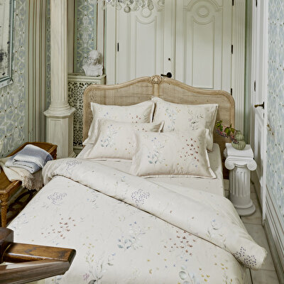 Linens Allday Owen Pamuk Saten Çift Kişilik Nevresim Takımı Bej