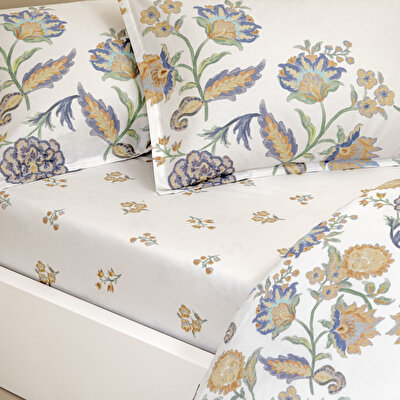 Linens Allday Tresca Pamuk Saten Çift Kişilik Nevresim Takımı Turuncu