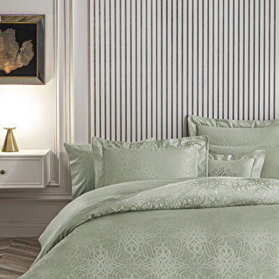 Valeron Valois Jakar Süper King Nevresim Takımı Haki