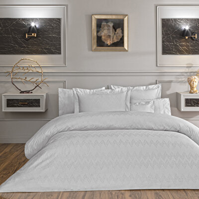 Valeron Davis Jakar King Nevresim Takımı Gri