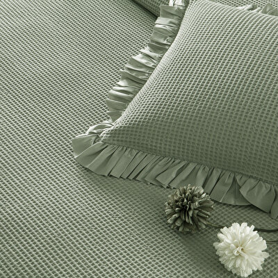 Linens Bsp Tek Kişilik Yatak Örtüsü Seti Yeşil
