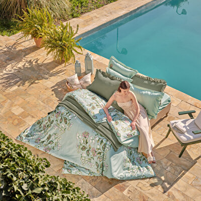 Linens Bsp Tek Kişilik Yatak Örtüsü Seti Yeşil