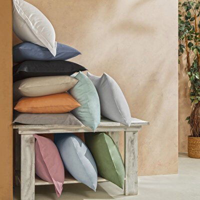 Linens Mix&Match Pamuk Saten Tek Kişilik Saten Nevresim Kılıfı Turuncu