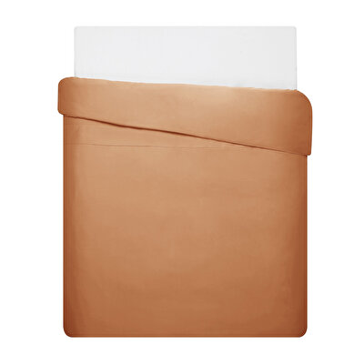 Linens Mix&Match Pamuk Saten Tek Kişilik Saten Nevresim Kılıfı Turuncu