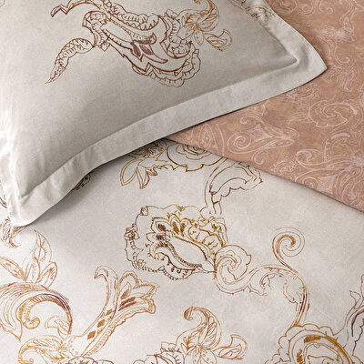 Linens Etienne Pamuk Saten Tek Kişilik Nevresim Takımı Gri