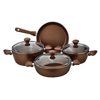 Pierre Cardin Graniks 7 Parça Tencere Seti Rosegold