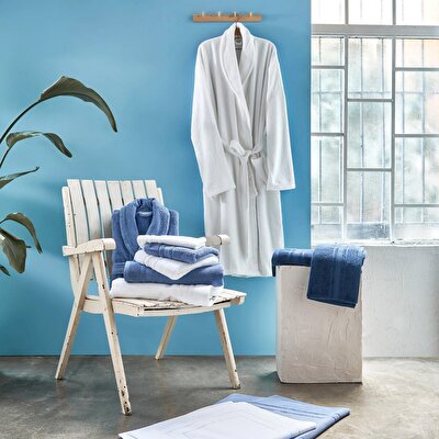 Linens Soft Pamuk 85x150 cm Banyo Havlusu Koyu Mavi