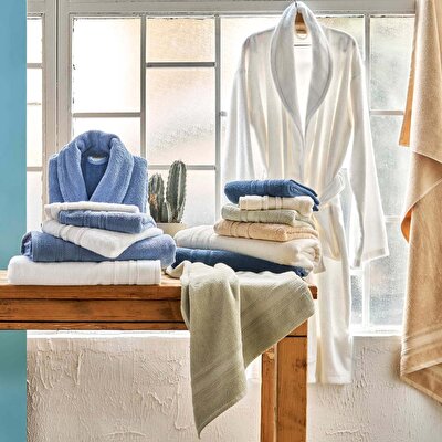 Linens Soft Pamuk 50x85 cm Yüz Havlusu Koyu Mavi