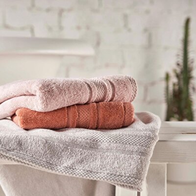 Linens Soft Pamuk 50x85 cm Yüz Havlusu Pudra