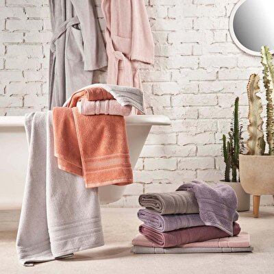 Linens Soft Pamuk 50x85 cm Yüz Havlusu Pudra