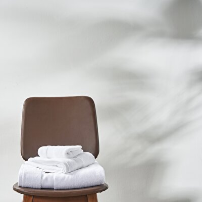 Linens Premium Pamuk 50x85 cm Yüz Havlusu Beyaz