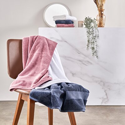 Linens Premium Pamuk 50x85 cm Yüz Havlusu Beyaz