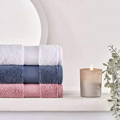 Linens Premium Pamuk 50x85 cm Yüz Havlusu Beyaz