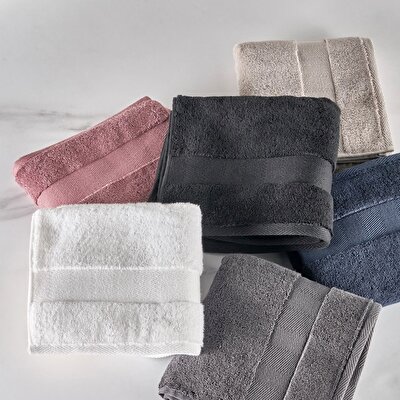 Linens Premium Pamuk 50x85 cm Yüz Havlusu Beyaz