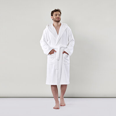 Linens Premium Pamuk M Bornoz Beyaz