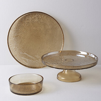 Linens Gleam 28 cm Servis Tabağı Amber