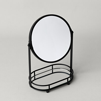 Linens Tezza 20X11X27 cm Makyaj Aynası Siyah