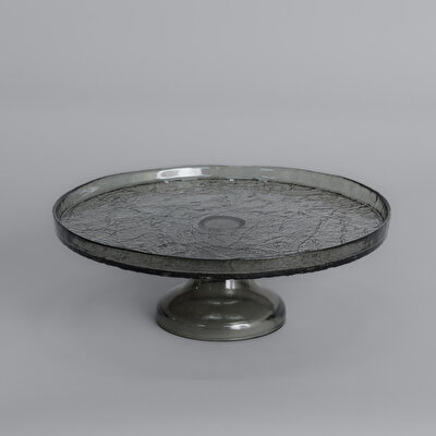 Linens Gleam Cam 32 cm Ayaklı Servis Füme