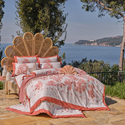 Linens Minella 11x11x22 cm Vazo Beyaz Mercan