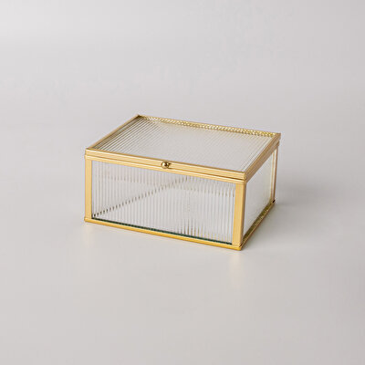 Linens Laveta 9x9x12 cm Düzenleyici Gold