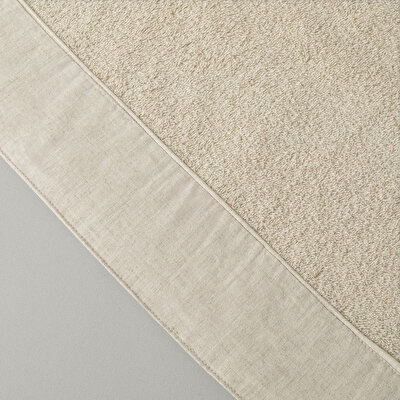 Linens Liona Keten Yüz Havlusu 50x85 Cm Naturel