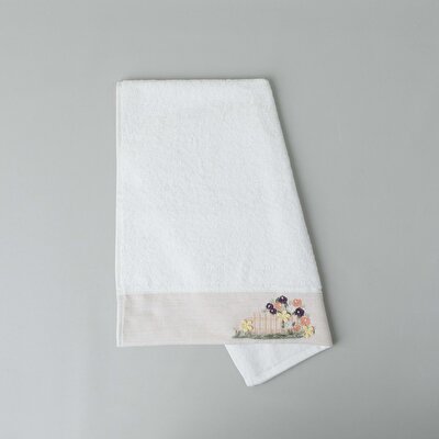 Linens Eloi Pamuk Yüz Havlusu 50x85 Cm Beyaz