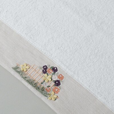 Linens Eloi Pamuk Yüz Havlusu 50x85 Cm Beyaz