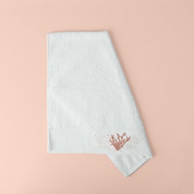 Linens Coral Bambu Yüz Havlusu 50x85 Cm Beyaz