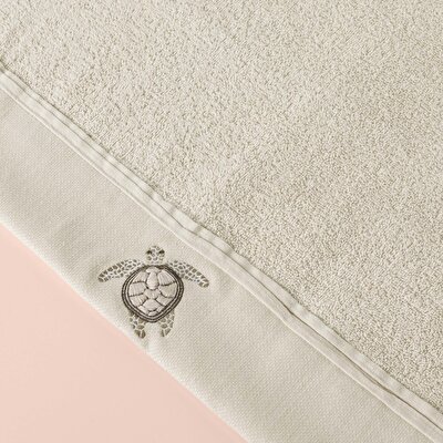 Linens Turtles Pamuk Yüz Havlusu 50X85 Cm Bej