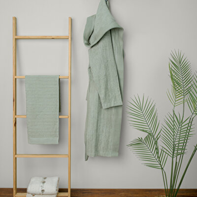 Linens Jolia Pamuk s/m Bornoz Seti Adaçayı