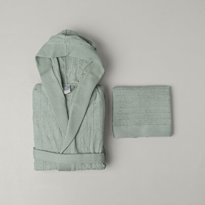 Linens Jolia Pamuk s/m Bornoz Seti Adaçayı