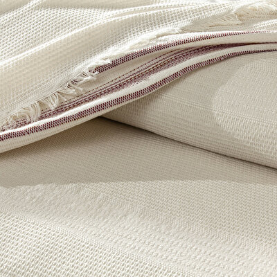 Linens Doce Pike Çift Kişilik Gri