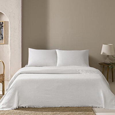 Linens Comet Pike Çift Kişilik Beyaz
