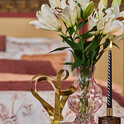 Linens Solven Çift Kişilik Yatak Örtüsü Seti Gül Kurusu