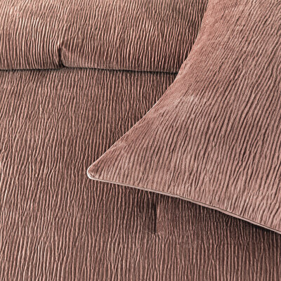 Linens Solven Çift Kişilik Yatak Örtüsü Seti Gül Kurusu