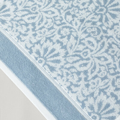 Linens Liora Pamuk 50x85 cm Yüz Havlusu Mavi